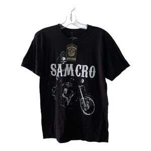 Sons of Anarchy Men’s SAMCRO Black Crewneck T Shirt NEW